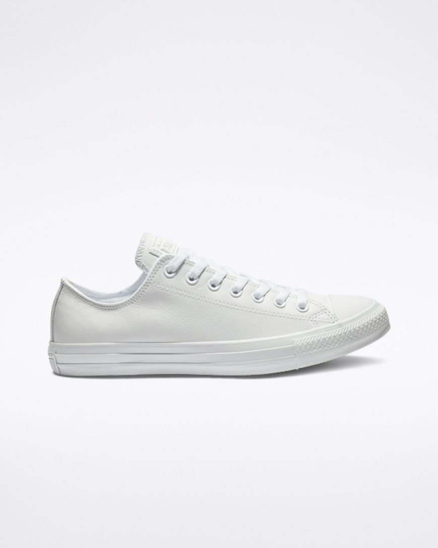 Tenisi Barbati Converse Chuck Taylor All Star Piele Albi | RO GKYFR879